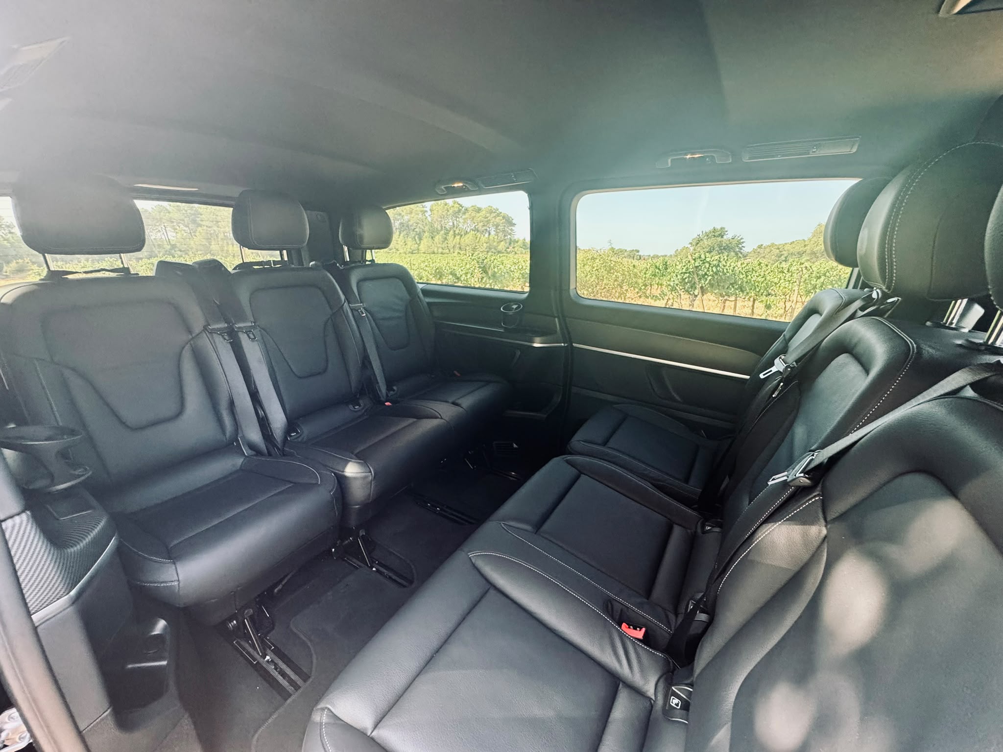 Intérieur cuir du Mercedes Classe V